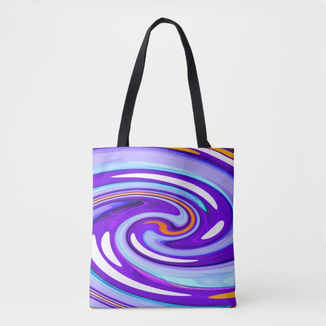 Bolsa Tote Moda de arte roxa (Frente)