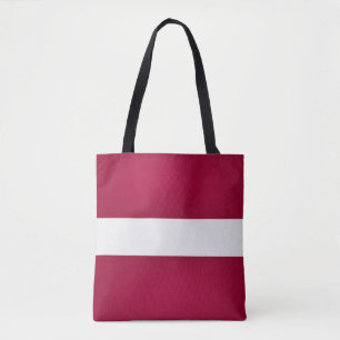 Bolsa Tote Moda de bandeira da Letónia Legal
