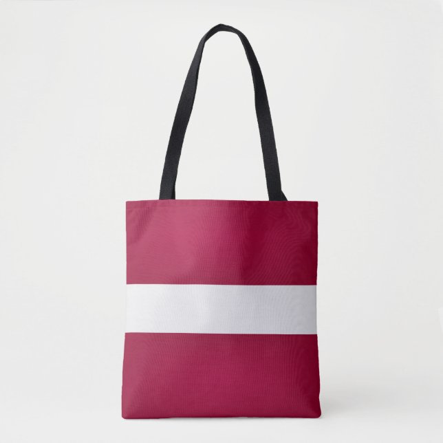 Bolsa Tote Moda de bandeira da Letónia Legal (Frente)