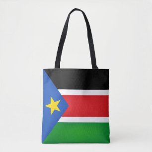 Bolsa Tote Moda de Bandeira do Sudão do Sul legal