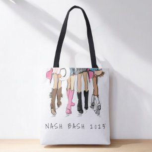 Bolsa Tote Moda de Despedida de Solteira em Nashville Botas d