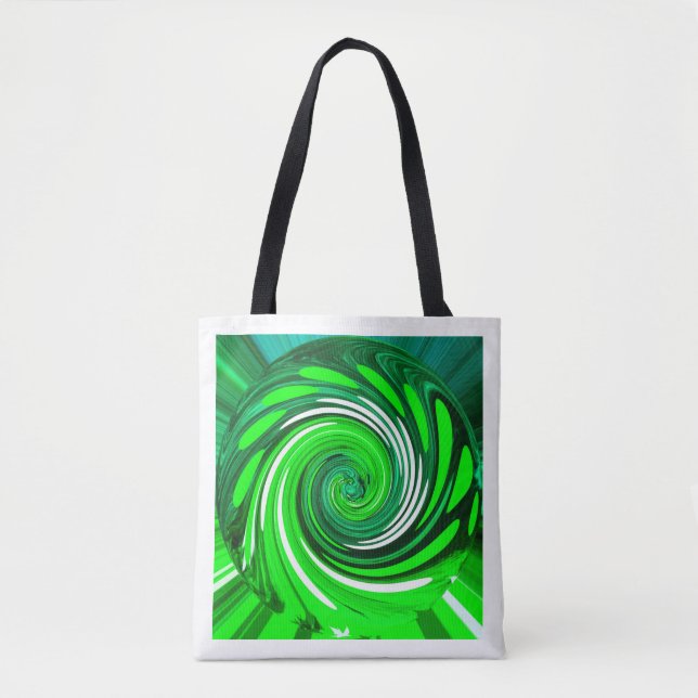 Bolsa Tote Moda de mistura verde (Frente)