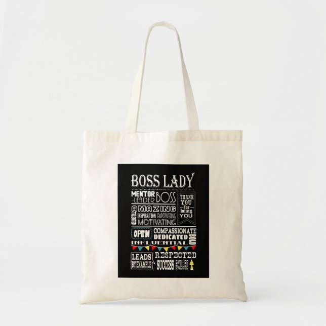 Bolsa Tote Moda de presente de agradecimento da Senhora Chefe (Frente)