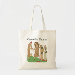 Bolsa Tote Moda dos Anos 1920 Senhoras Elegantes Jogando Golf