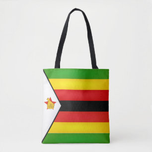 Bolsa Tote Moda Legal de Bandeira do Zimbábue