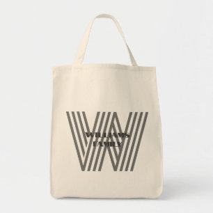Bolsa Tote moda mínima da família monográfica Tote Bag
