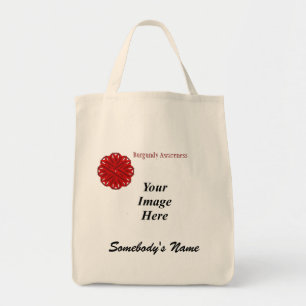 Bolsa Tote Modelo da Flor Burgundy por Kenneth Yoncich