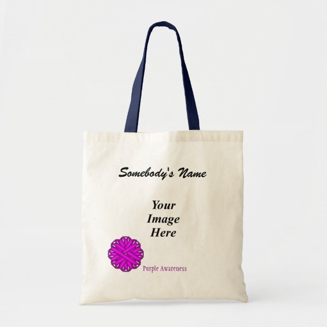 Bolsa Tote Modelo da Frota Roxa por Kenneth Yoncich (Frente)