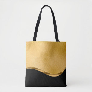 Bolsa Tote modelo de amortecimento de ornamento Dourado