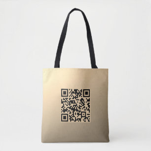 Bolsa Tote Modelo de código QR editável instantaneamente   Fa