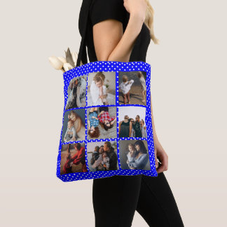 Bolsa Tote Modelo de Colagem de Fotografias Personalizada 8
