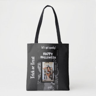 Bolsa Tote Modelo de Convite de Festa de Halloween para Crian