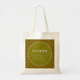 Bolsa Tote Modelo de design editável inspirado no retro único