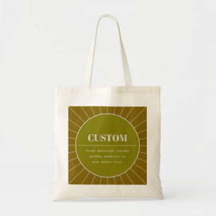 Bolsa Tote Modelo de design editável inspirado no retro único
