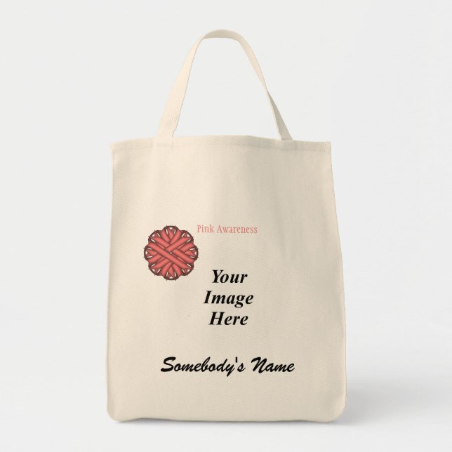 Bolsa Tote Modelo de Flower Rosa por Kenneth Yoncich (Frente)