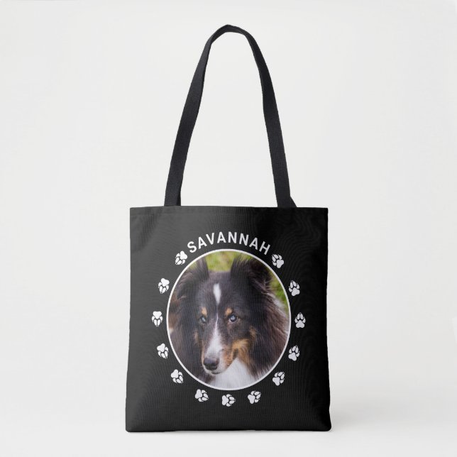 Bolsa Tote Modelo de Foto de Animal de Estimação Personalizad (Frente)