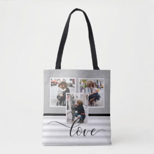 Bolsa Tote Modelo de Foto Personalizado "Amor"