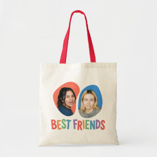 Bolsa Tote Modelo de Foto Personalizado de Melhores Amigos Co