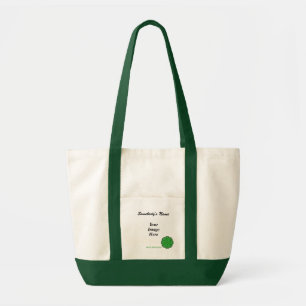 Bolsa Tote Modelo de Friso Verde
