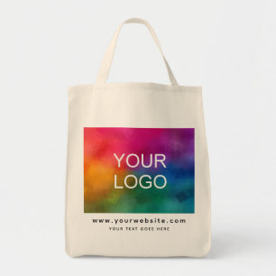 Bolsa Tote Modelo de logotipo de upload promocional endereço
