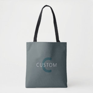 Bolsa Tote Modelo de Monograma Personalizável com Estilo