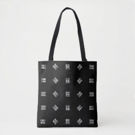 Bolsa Tote Modelo de padrão de logotipo moderno exclusivo | B