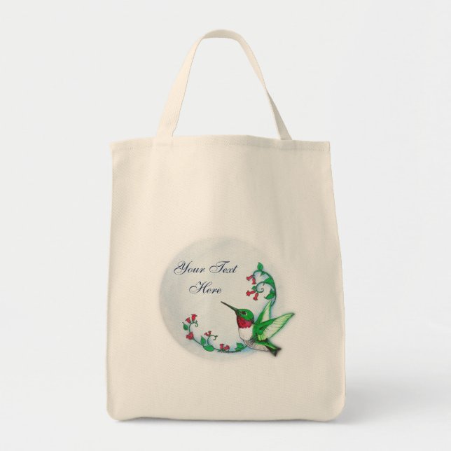 Bolsa Tote Modelo do saco do colibri (Frente)