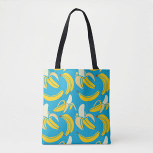 Bolsa Tote modelo sem costura de banana tropical fruta fresca