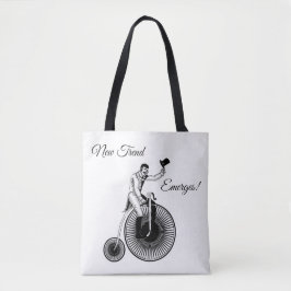 Bolsa Tote Modelo T Penny Farthing Classic Black and White