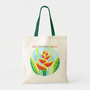Bolsa Tote Modelo tropical do saco do dia das mães da flor d