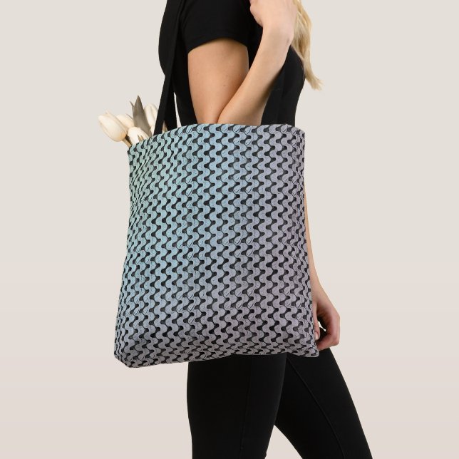 Bolsa Tote Modern abstract digital pattern design 1246 (Close Up)