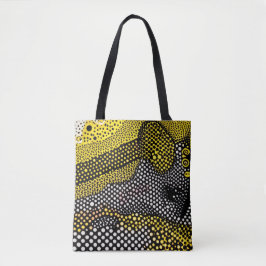 Bolsa Tote Modern Abstract Dot Pattern 