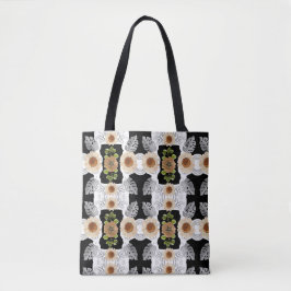 Bolsa Tote Modern abstract floral art