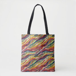 Bolsa Tote Modern abstract geometric digital pattern 40