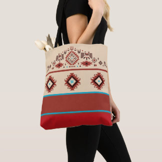 Bolsa Tote Modern American Native Influenced Pattern Monogram