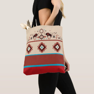 Bolsa Tote Modern American Native Influenced Pattern Monogram