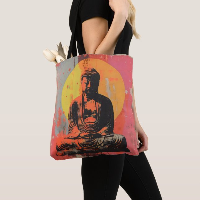 Bolsa Tote Modern Art Buddha (Close Up)