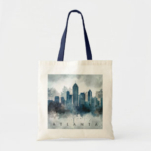 Bolsa Tote Modern Atlanta Georgia Stylized Watercolor
