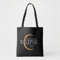 Modern Black & Dourado 2024 Texas Total Eclipse So