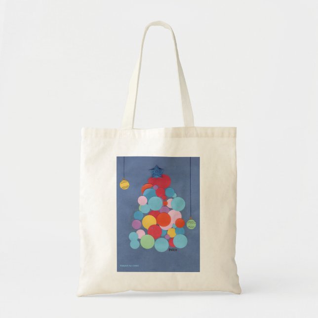 Bolsa Tote Modern Christmas Tree - KidsArt for CHOC (Frente)