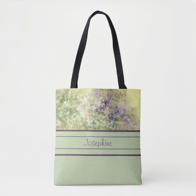 Bolsa Tote Modern Garden Watercolor (Frente)