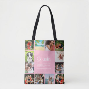 Bolsa Tote Modern Girly Pink Divertido 12 Definição de Prim
