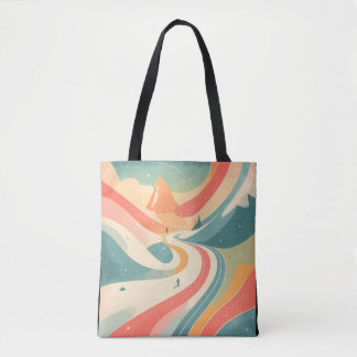 Bolsa Tote Modern Hot Look at Snow Mountain Paradise Fun