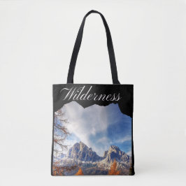 Bolsa Tote Modern Lake View Waterfall
