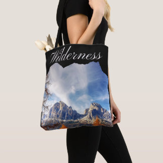 Bolsa Tote Modern Lake View Waterfall