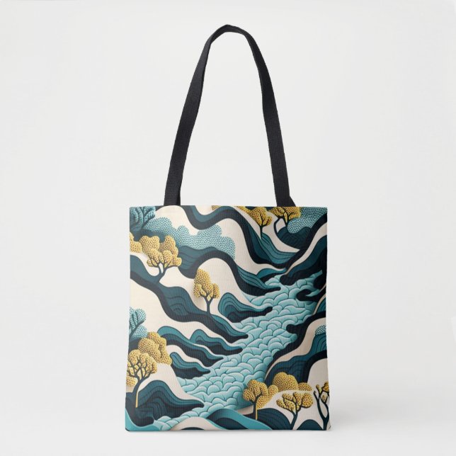 Bolsa Tote Modern Landscape (Frente)