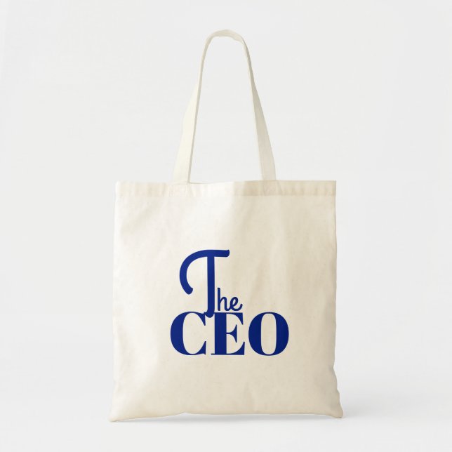 Bolsa Tote Modern Minimal The CEO Blue (Frente)