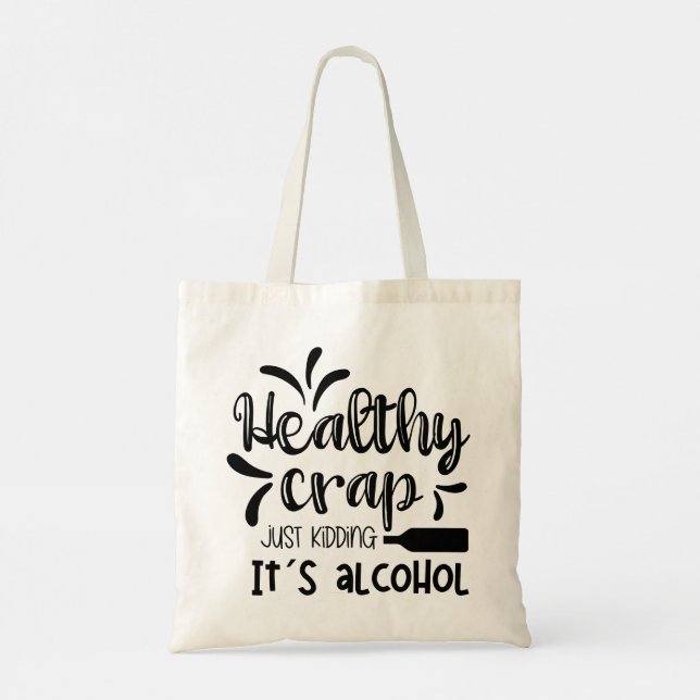 Bolsa Tote Modern Minimalist funny Quotes (Verso)