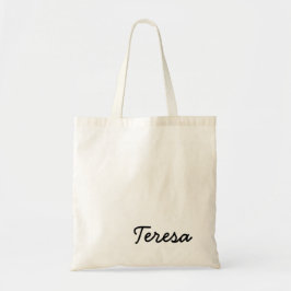 Bolsa Tote Modern Name | Minimalist Stylish Monogram Design