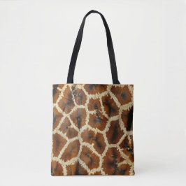 Bolsa Tote Modern Trendy Giraffe Impressão Brown